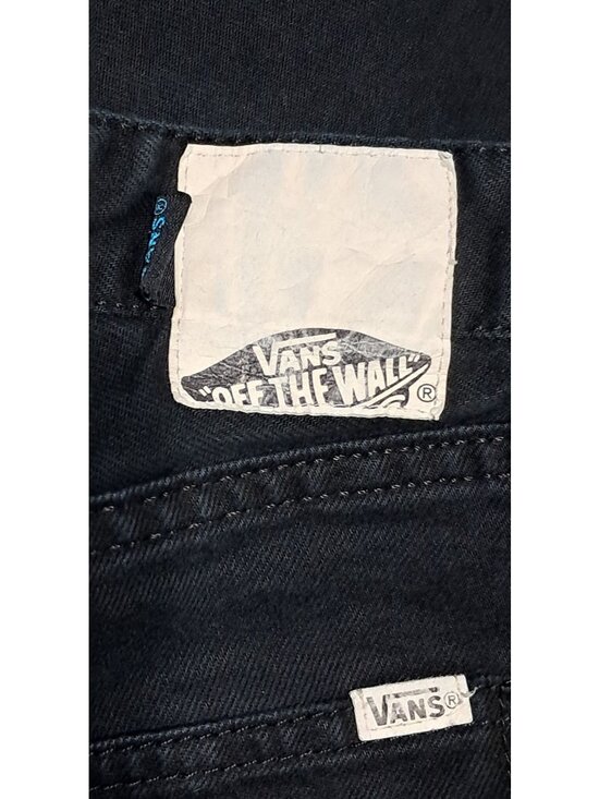 Y2K Vans Johhny Layton Pants Mens Size 32 Off The Wall Chino Straight Leg Black - Picture 7 of 10